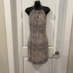 Maggy London Animal Print Silk Dress - Size 10